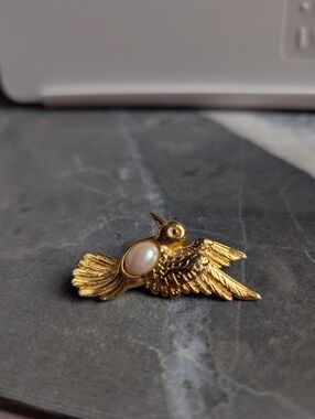🌷 CLOSET CLEAN OUT SALE 🌷 Vtg Signed Richelieu 80s Bird Brooch